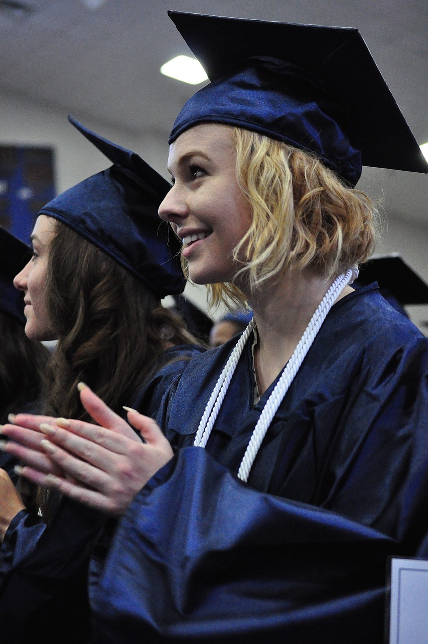 Kelli Bagwell led the procession.