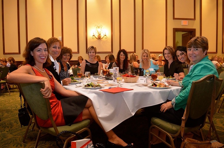 SWAT members and prospective members enjoy salads and socializing.