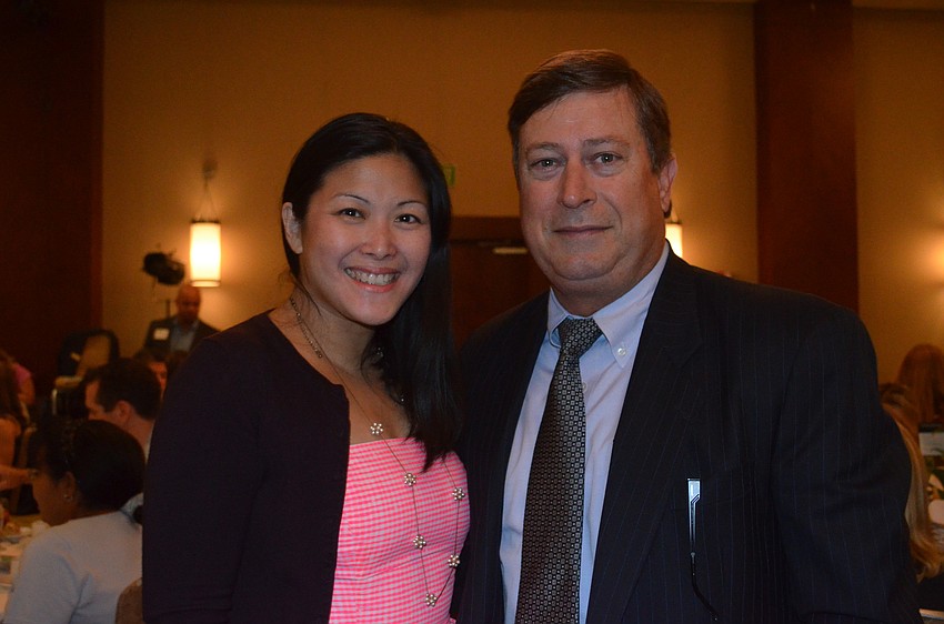 Yen Reeds with Non-Profit Organization of the Year recipeint Goodwill Manasota President Steve Boone