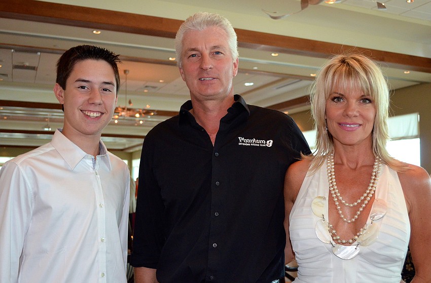 Cole McGowan with Mark and Kim Niemann