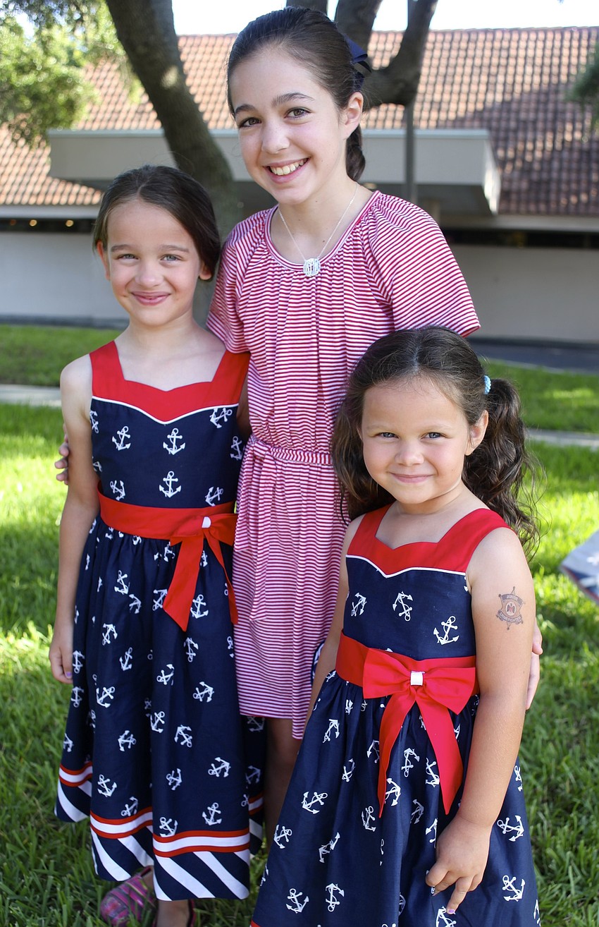 Sisters Zora Ramsey, 8, Kyndall, 11, and Zoe, 5