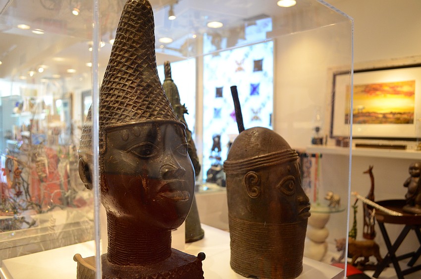 The art at Touch of Africa is predominately South African, but pieces do come from other areas on the continent.