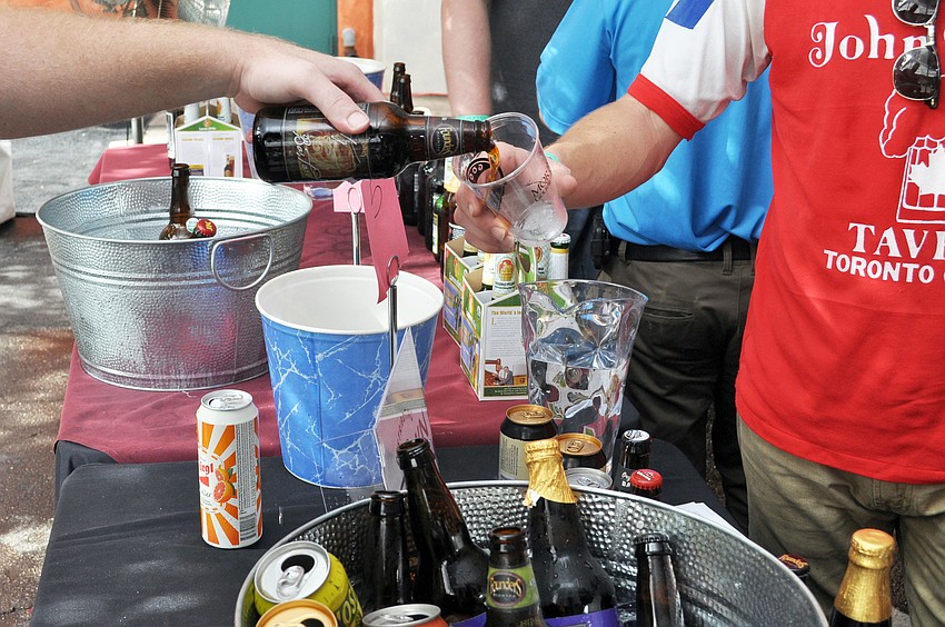 Guests enjoyed samplings of more than 50 beers from around the world at Mortonâ€™s Market Celebration of Brewing.