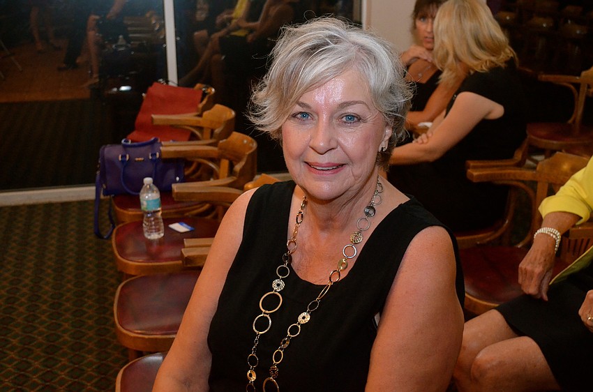 Jane Killoran relaxes before the event starts.