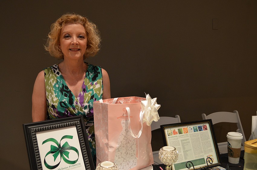 Leanne McIntire was a vendor on hand for the event representing Arbonne organic skincare products.