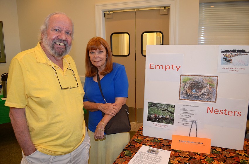 Faith Kibler and Ward Van Duzer are members of the Empty Nesters club.