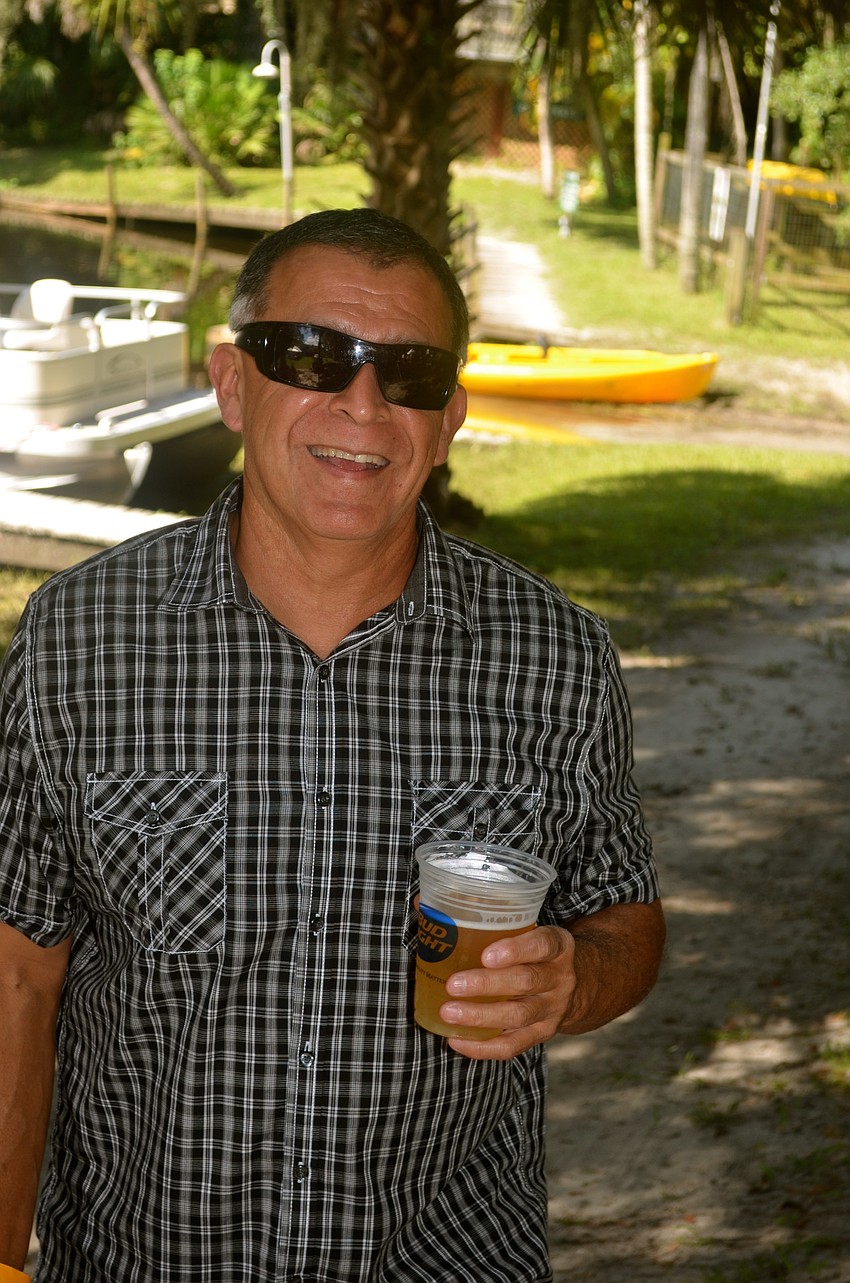 Gil Granados enjoys the live music.