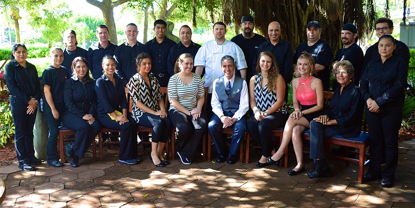The Lazy Lobster of Longboat staff on the restaurant's five year anniversary