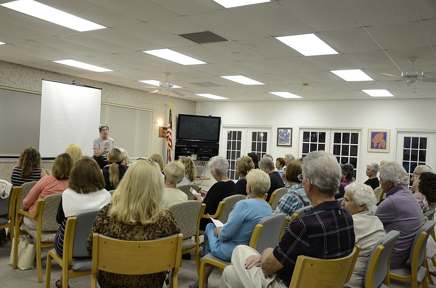 About 50 club members and guests attended the meeting Tuesday night.