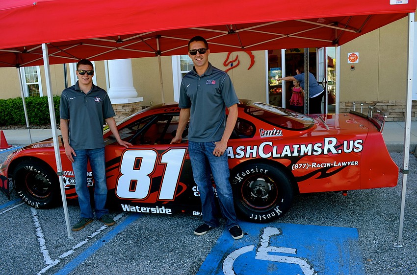 Will Carroll and Anthony Campi race for the Super Late Model Series.