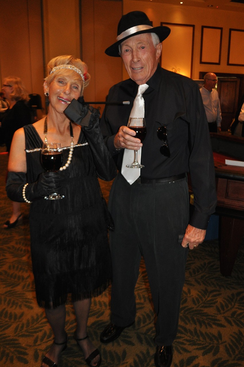 Wilma and Bruce Nourie dress the part.