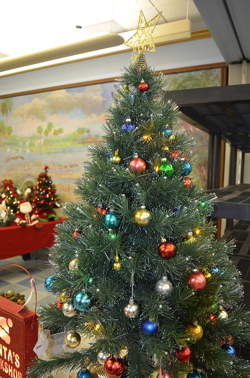 Many decorated Christmas trees were for sale and ranged in price from $5 to more than $200.