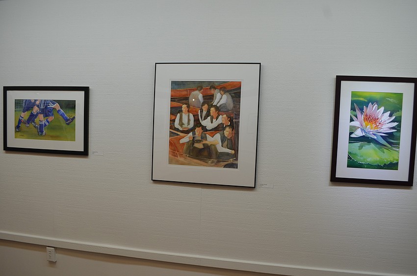 There were 100 paintings in the original exhibition.