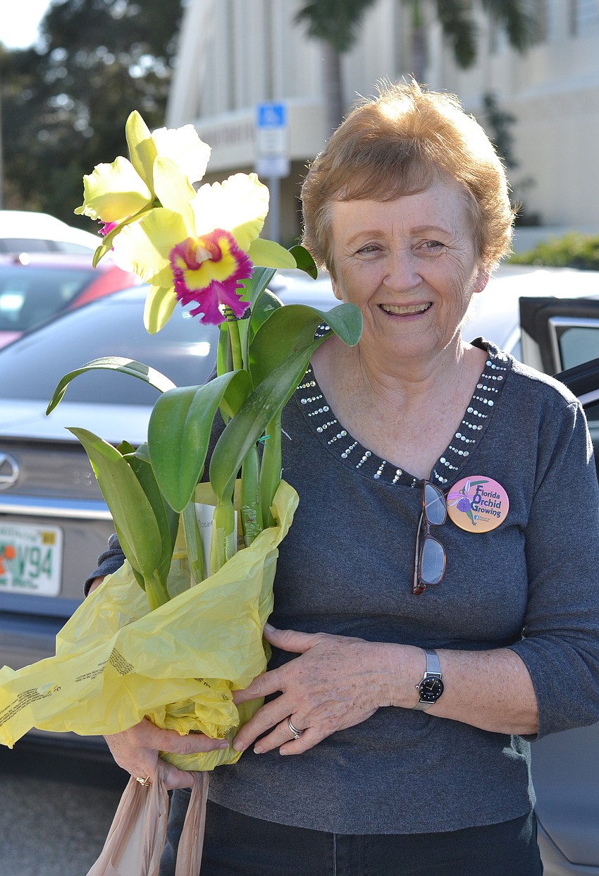 Donna Taylor left the show with eight new orchids to add to her garden at home.
