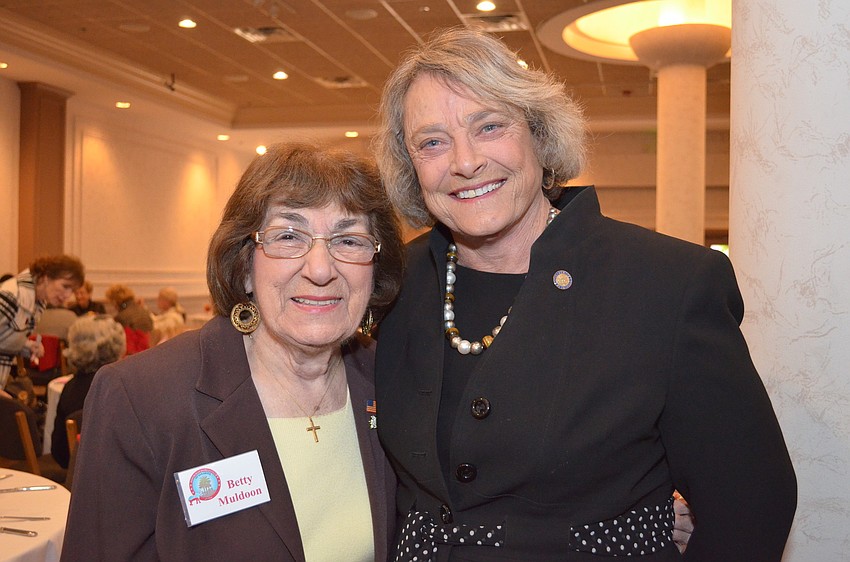 Betty Muldoon and Sen. Nancy Detert.