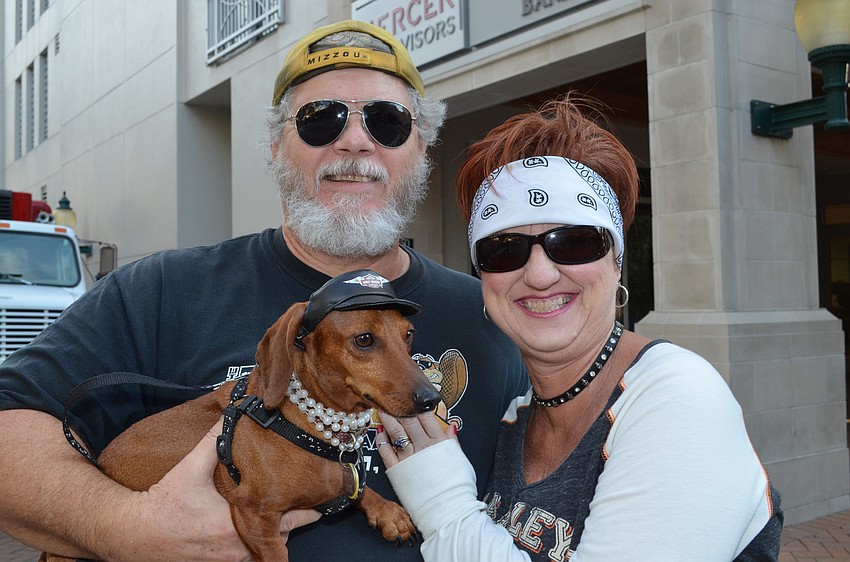 Steve and Sonya Pease with Millie.