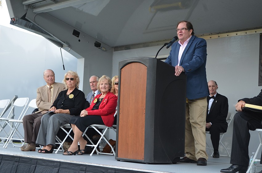 Fred Pfening III accepted the award on his fatherâ€™s behalf.