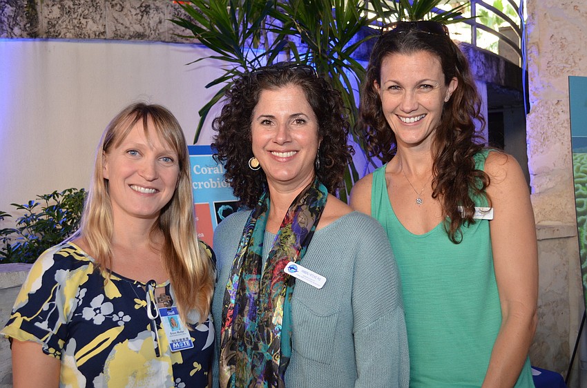 Mote scientists Erinn Muller, Kimberly Ritchie and Emily Hall