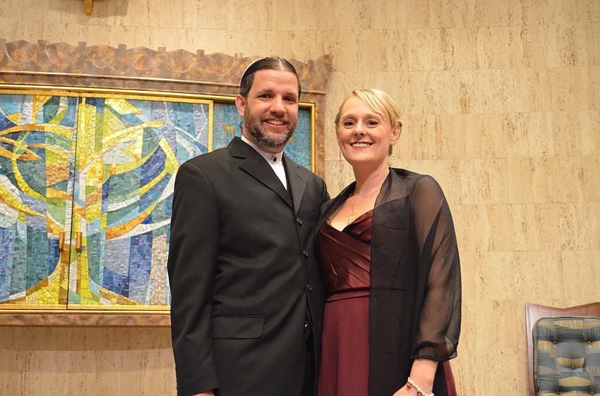 Rabbi Michael Werbow with his wife Melissa Werbow.