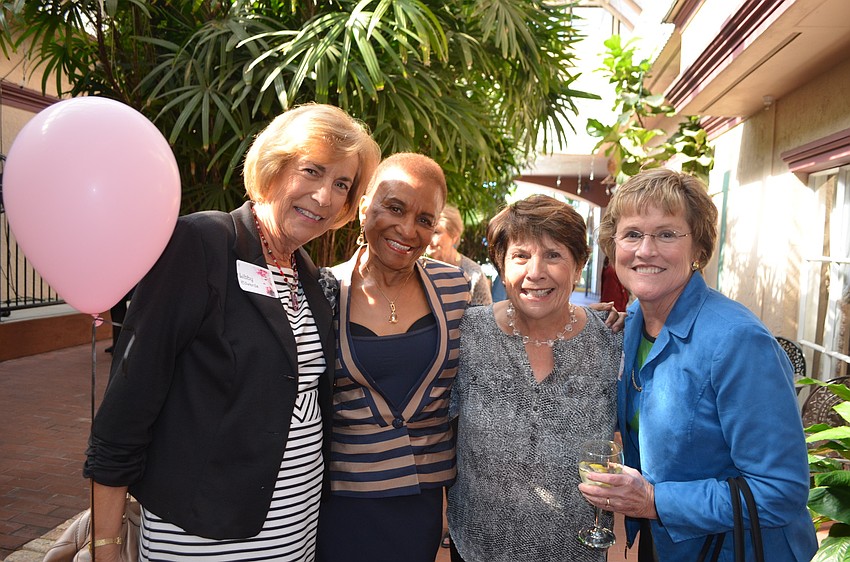 Libby Edwards, Eleanor Ballard, Maureen Ryan and former president Susan Melum