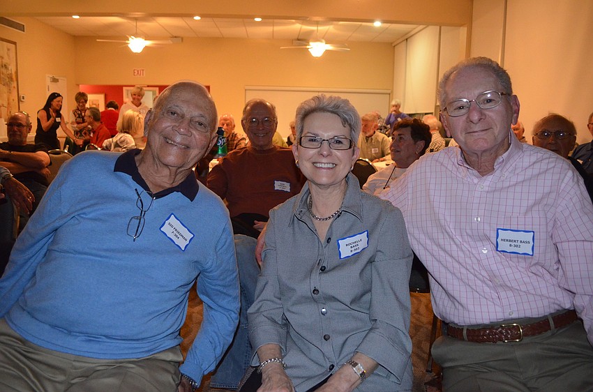 Sid Friedman with Rochelle and Herbert Bass