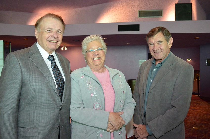 Larry Thompson with Judy and Fred Fiala.