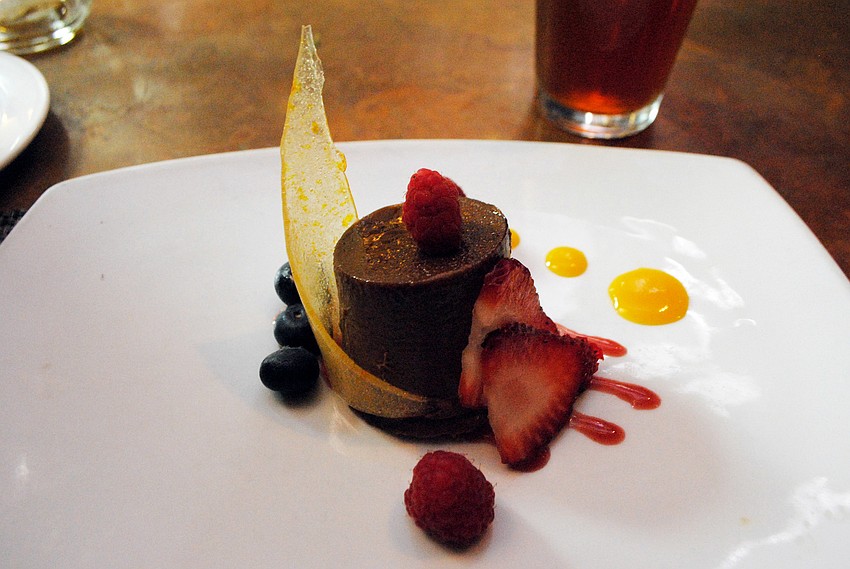 Fifth course: Chef Darwinâ€™s brulee paired with â€˜5yrs 5Beers Barley Wineâ€™