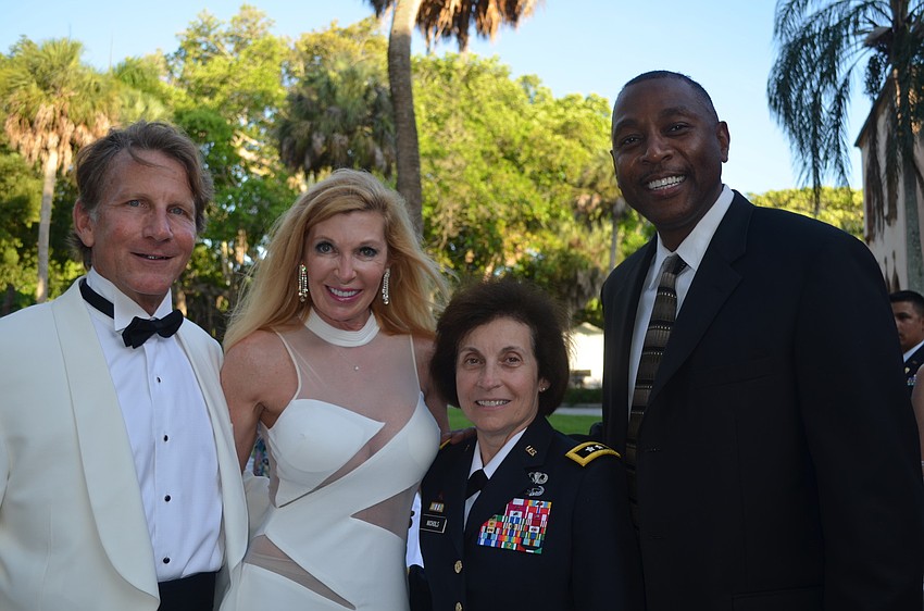 John and Virginia Harshman with ACC Commanding Gen. Camille Nichols and Willi Wilson