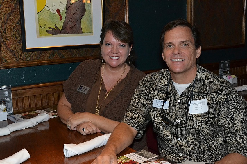 Vice President of the Goodwill Foundation Manasota Veronica Brandon Miller and Director of Community Outreach Rick Hughes.