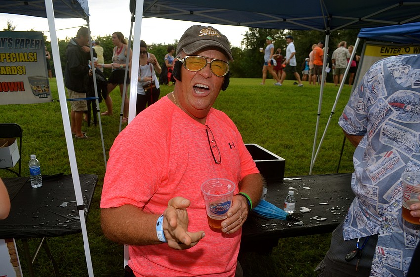 Dick Fields shows off his inner Elvis.