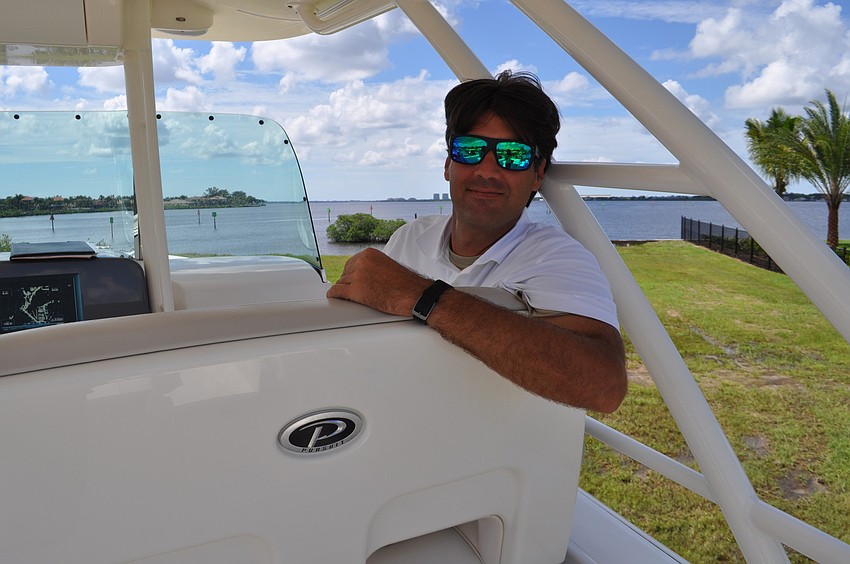 Michael Conway shows off three boats from Quality Boats.