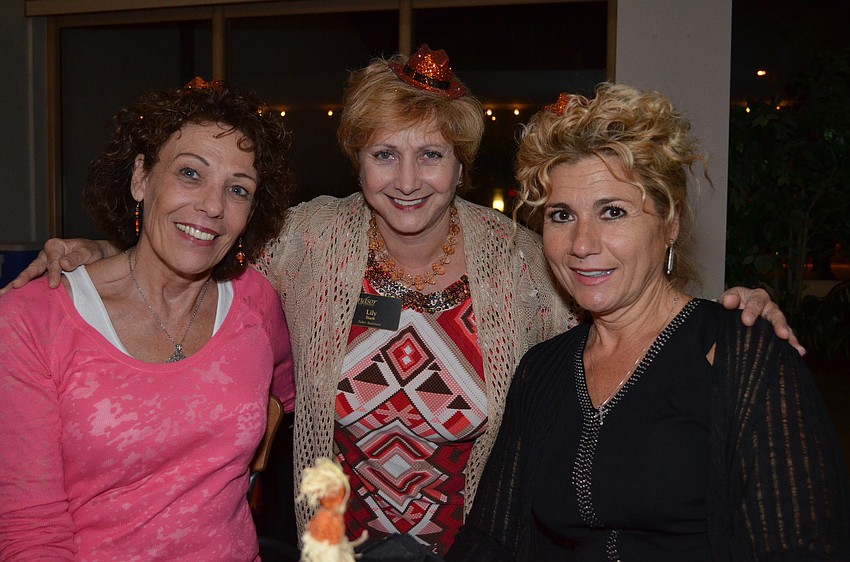 Althaia Vitikos, Lily Stark and Sue Richard attend the Halloween dance party at the Friendship Centers of Sarasota.