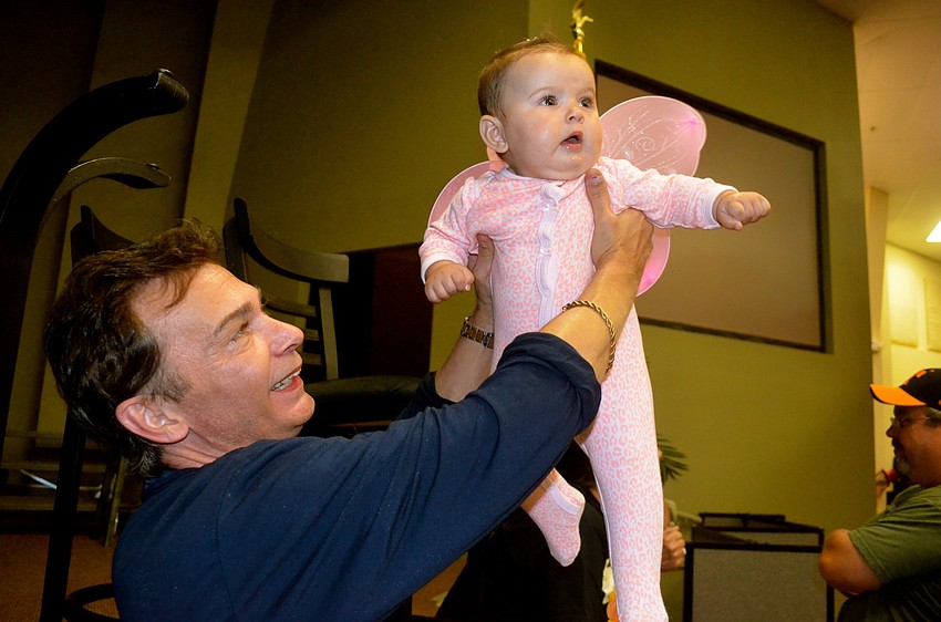 Keith and Emily Haas enjoy the party from quiet corner.