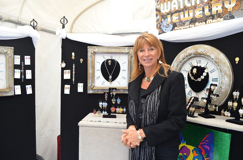 Annmarie Siegel, who creates jewelry from watch parts