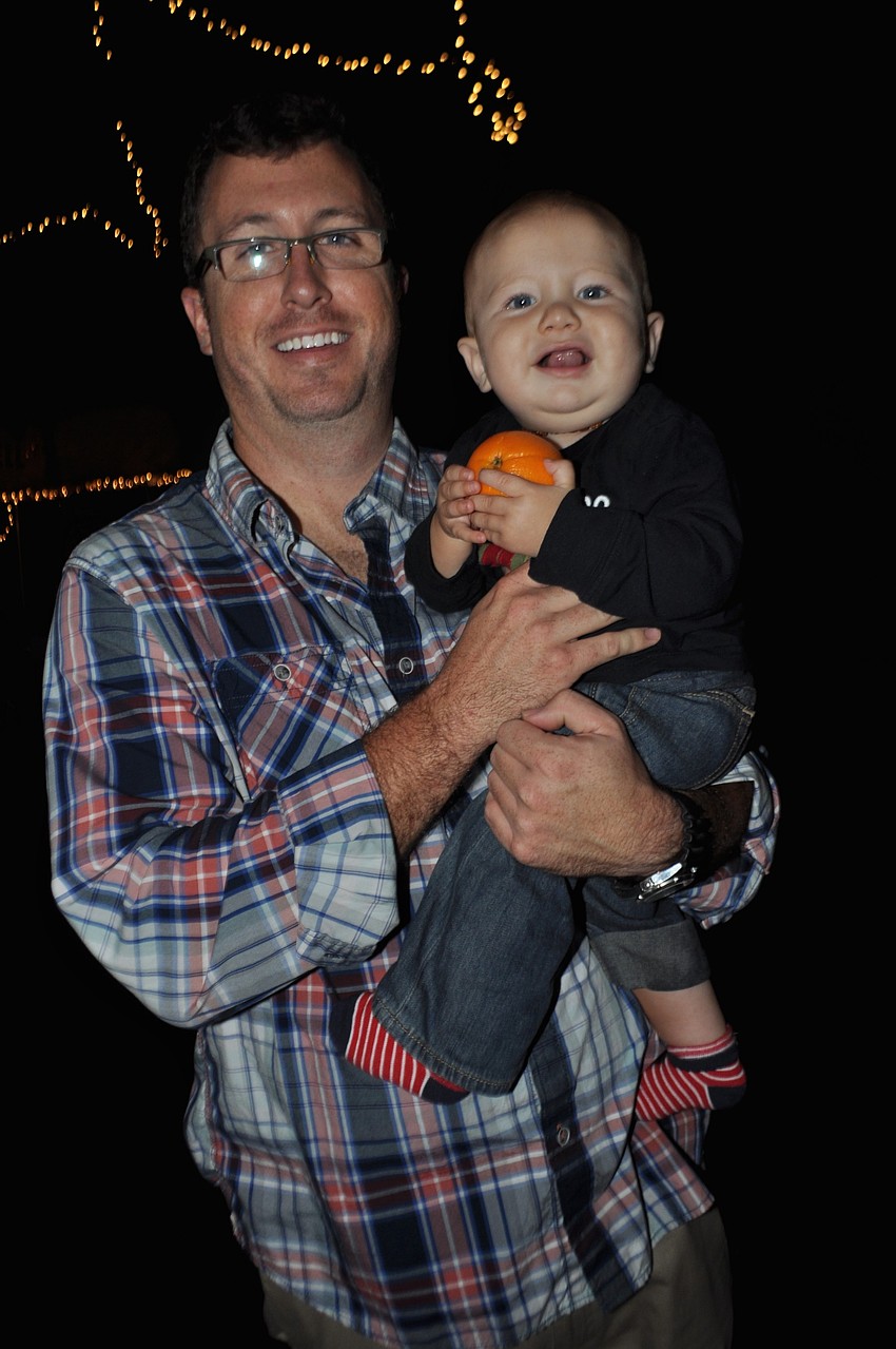 Matt Miles spends time with his son, Mason.