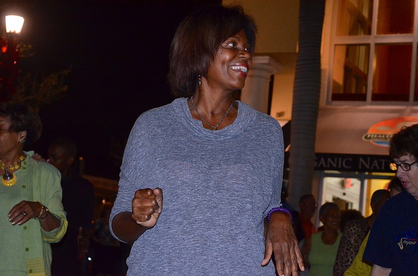 Etta Carter enjoys the blues.