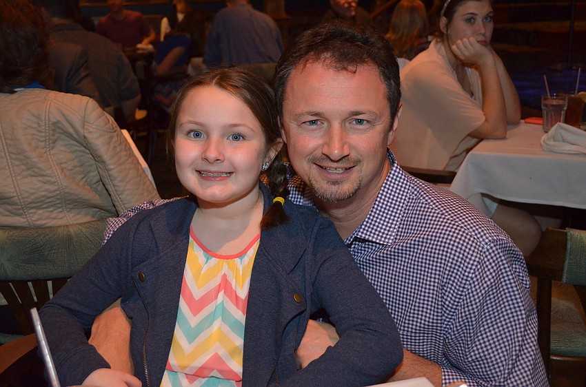 Morgan Martin with her father Sean Martin.