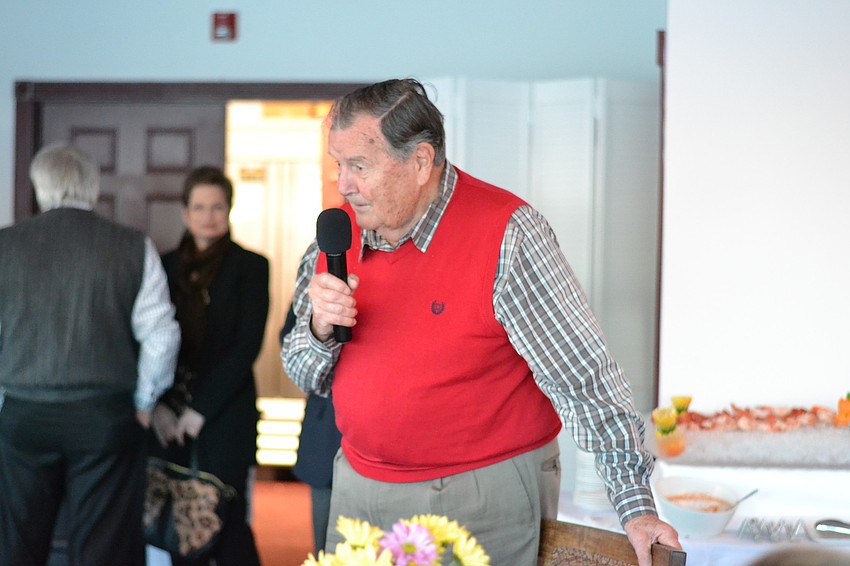 Paul Thorpe shared stories of Edith Barr Dunn riding in the annual Downtown Sarasota Holiday Parade.