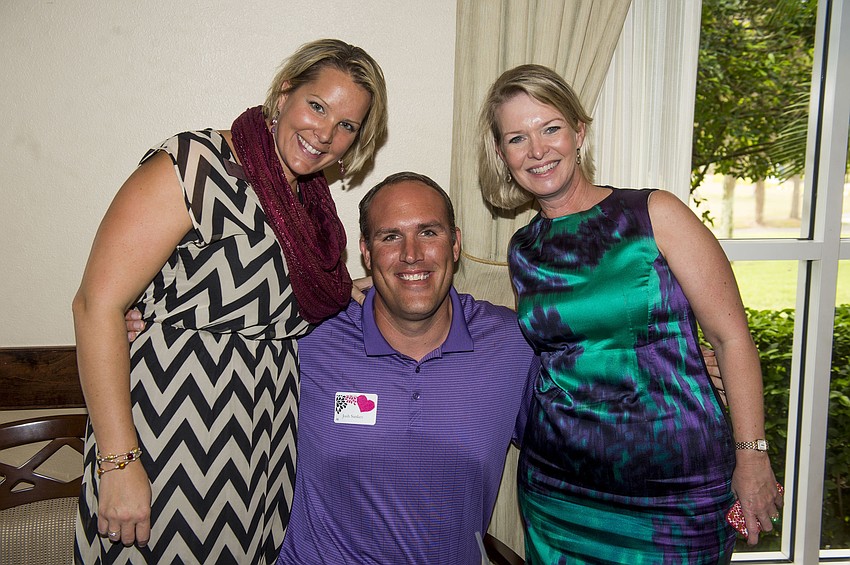 Amy and Josh Sankes with Veronica Brady