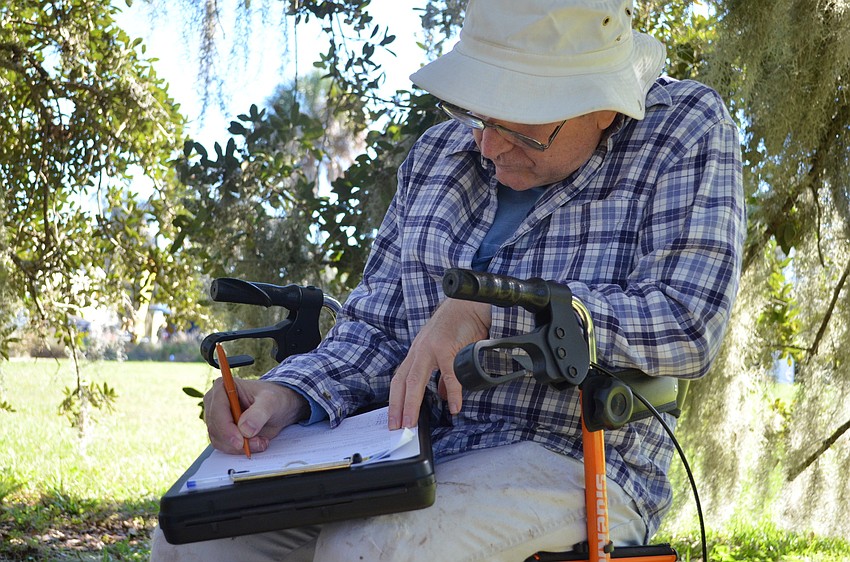 Archaeologist George Luer donated his time to help with the excavation.