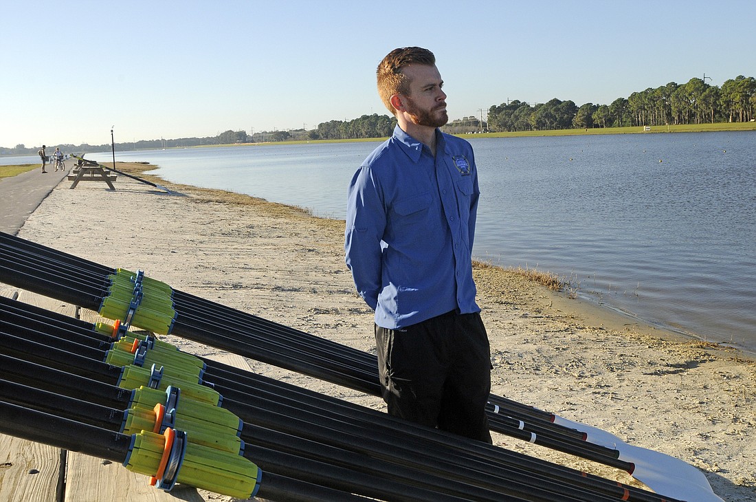 Former Sarasota Crew coxswain David Wyant started announcing regattas at Nathan Benderson Park five years ago.