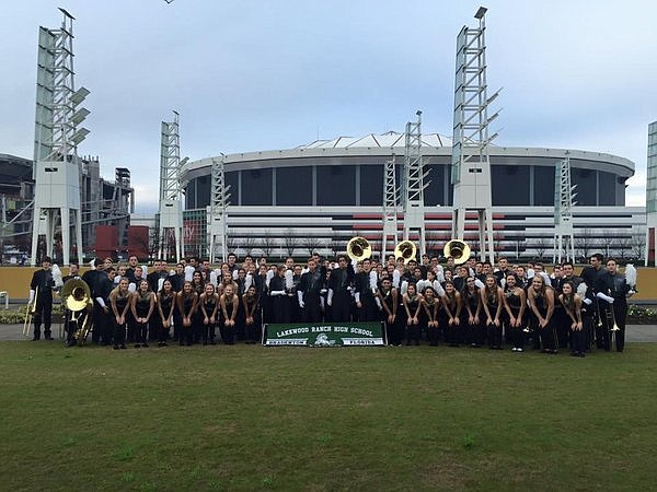 Lakewood Ranch High School band students competed against 14 other schools in competitions leading up to the Chick-fil-A Peach Bowl, Dec. 31.