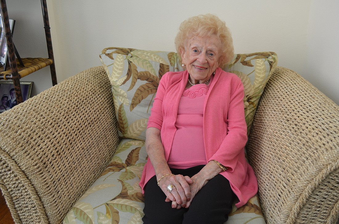 Florence Katz celebrates her 100th birthday in July 2015. She told the Longboat Observer as she prepared to celebrate a century, â€œIâ€™ve loved every day.â€