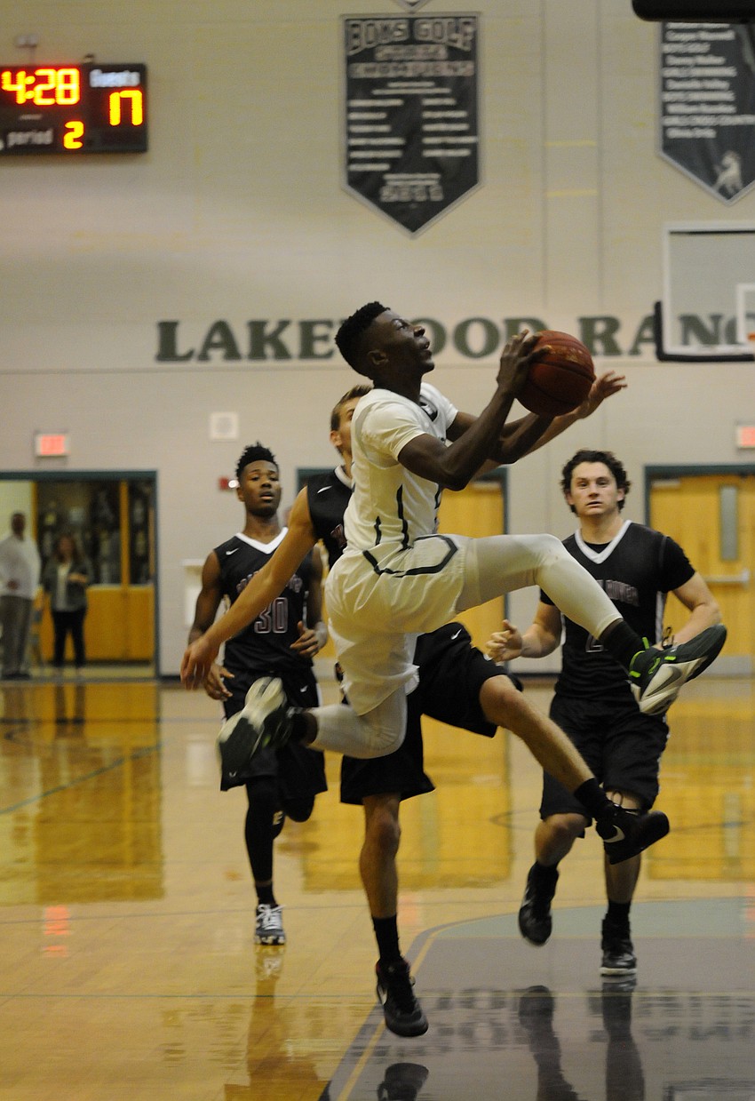 Lakewood Ranch's Blauvelt Georges goes up for a shot in the second quarter. He finished with 14 points.
