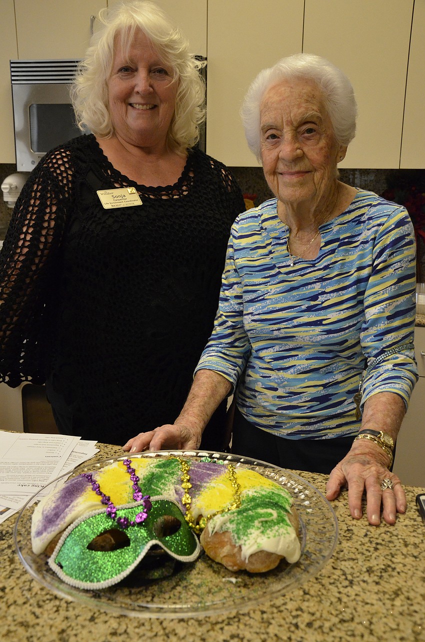 Sonja Carpenter and her kitchen assistant, Rita Cignarelli
