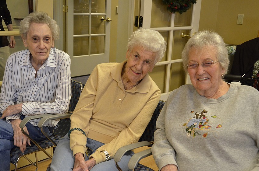 Audrey Falkenberg, Mabel Albrecht and Lorraine McNeal