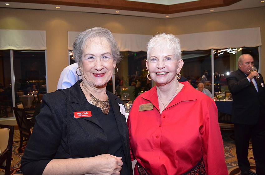 Republican Women's Club of Sarasota President Peggy Wells and Sarasota County School Board Member Caroline Zucker.
