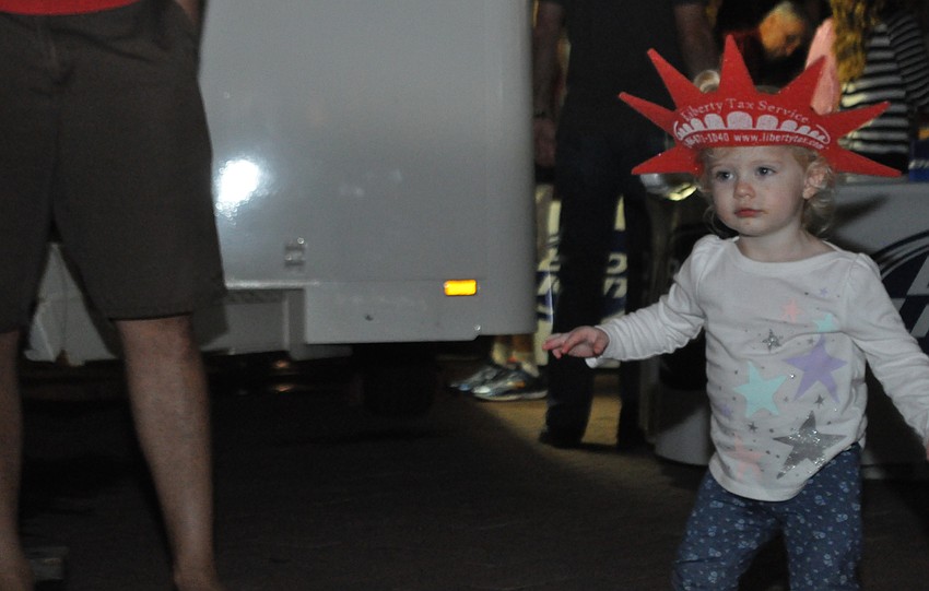River Club resident Andi Domson dances to the music of the Hatley Band.
