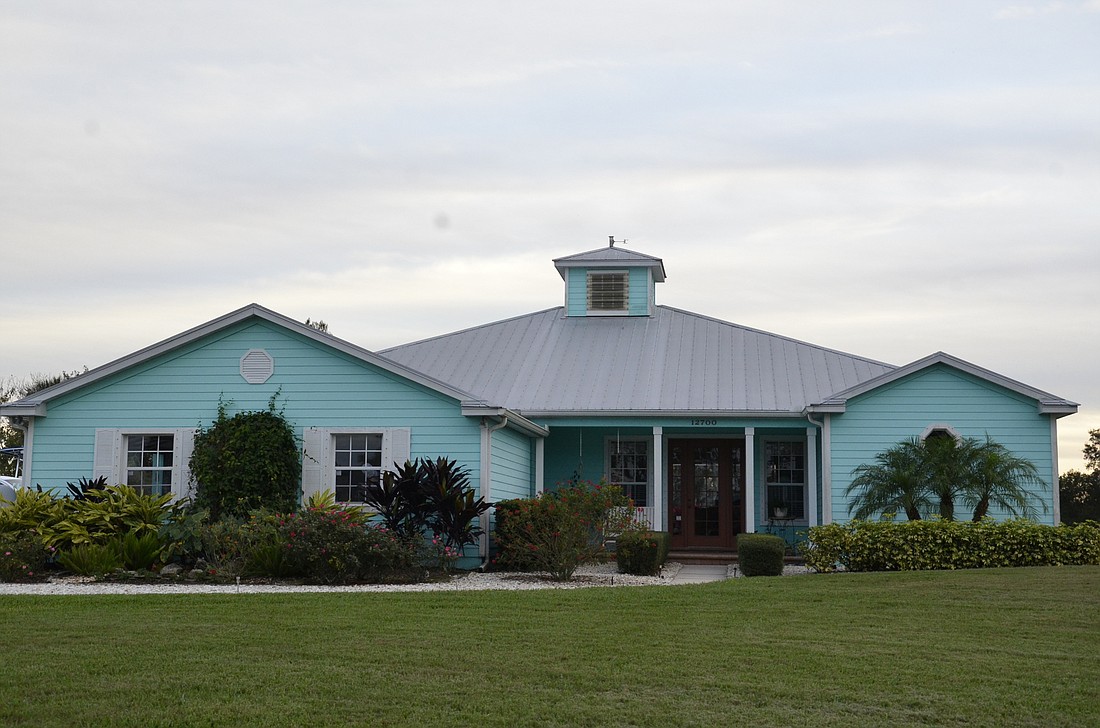 The Ciemniecki's home is Key West style, complete with a metal roof and a cupola.
