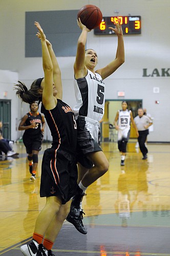 Kailyn Scully scored 11 points and hauled in six boards in Lakewood Ranch's victory against Palm Harbor University Jan. 7.